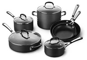 Calphalon Simply Pots and Pans Set, 10 piece Cookware Set